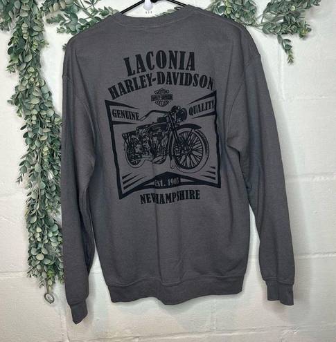 Harley Davidson  | women gray crewneck pullover long sleeve