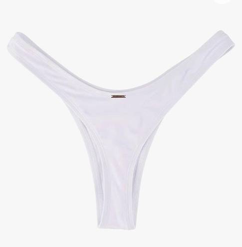 Relleciga Women's High Cut Thong Bikini Bottom