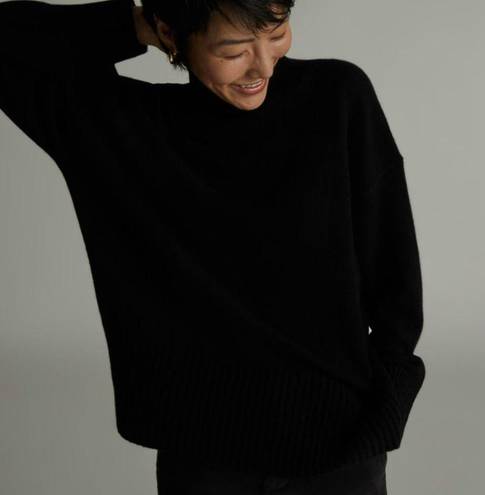 Everlane  The Cashmere Oversized Turtleneck Sweater Black