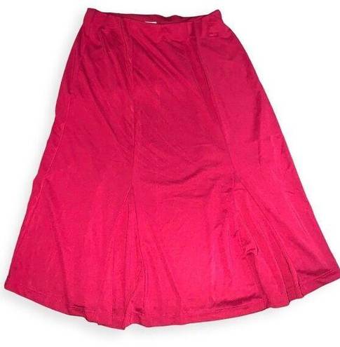 Kathie Lee Collection  Red pleated skirt