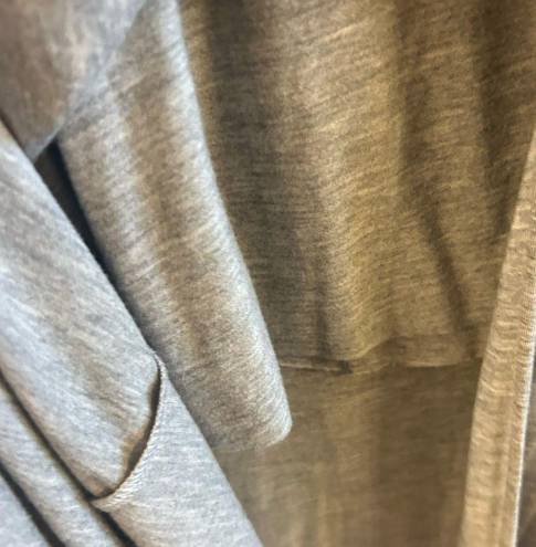 Bailey 44 super soft faux wrap super soft maxi, grey, made in USA, Small