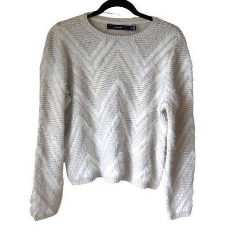 VERO MODA  Eyelash Patterned Crewneck Knit Sz Large