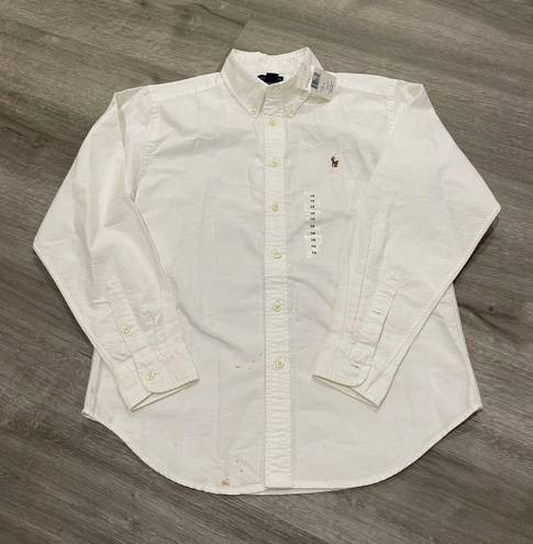 Ralph Lauren White Button Down Shirt/blouse.