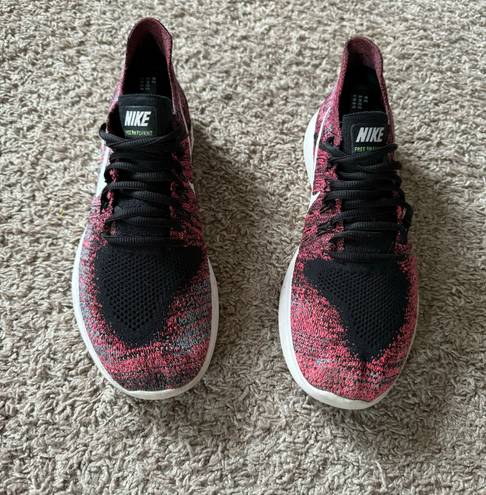 Nike Free RN Flyknit 2017 Women's Running Shoes Racer Pink Size 9