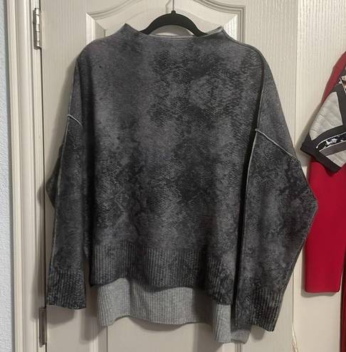 Pilcro  (Anthropologie) Gray Mock Neck 100% Cashmere Sweater