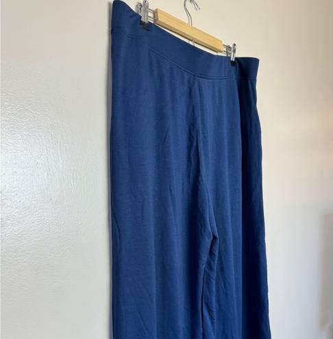 Lou & grey Navy  Comfort Waist Wide Leg Pants Size XXL NWT