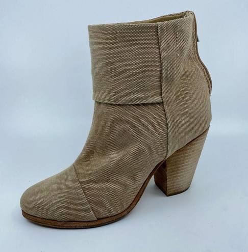 Rag and Bone  Newbury Classic Canvas Boots Color Beige SZ 8