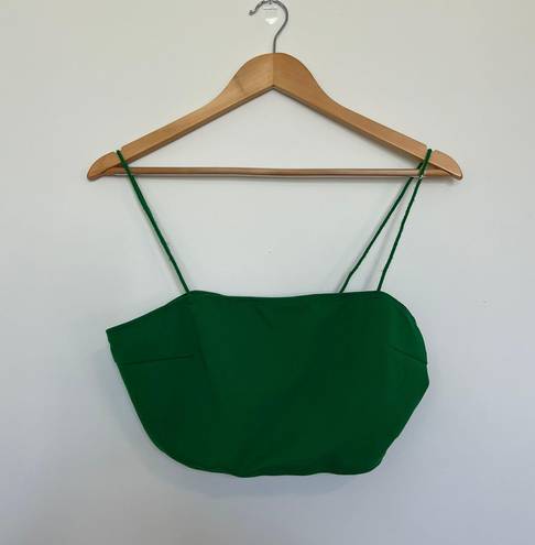 2 Piece Green Set With Crop Top And Skort Size L