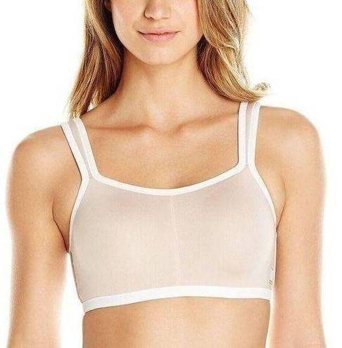 Natori  Size 34DD Yogi Convertible Straps Sports Bra In Mocha Ivory Beige CoolMax