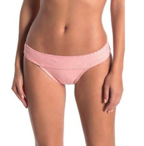 Vix Paula Hermanny Scales Bikini Bottom in Light Pink Swim Medium NEW Retail $96