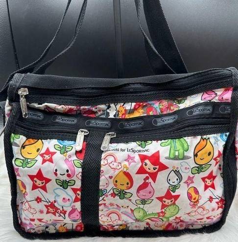 Tokidoki  Cactus Party Crossbody Bag Black Strap Charming Characters LeSportsac