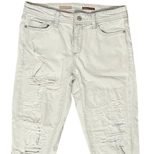 Pilcro  Pull On Mid Rise Distressed Denim Pants, Light Wash Ripped Jeans 26 NWOT