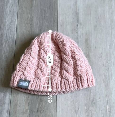 The North Face Chunky Knit Beanie in Pink One Size