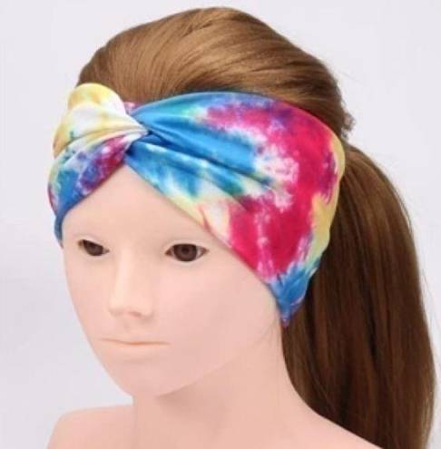 Twisted Boho tie dye  headband