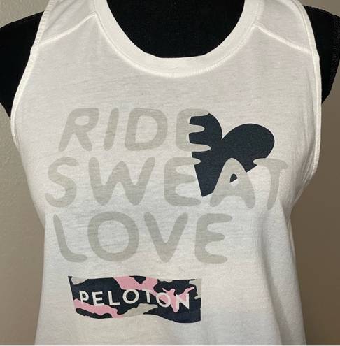 Peloton Ride Sweat & Love workout Tank Top in small