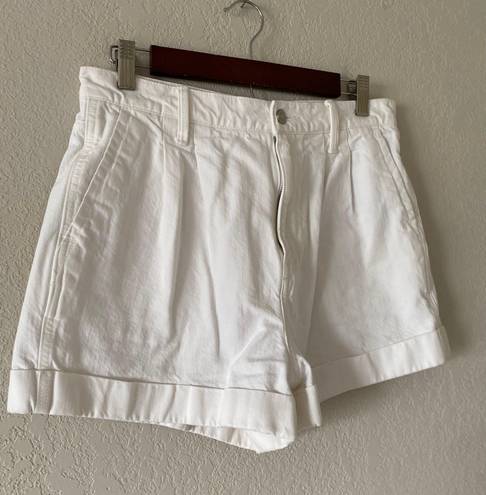 Gap Super High Rise White Jean Shorts