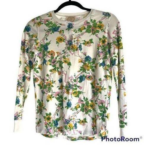 Krass&co The Beaufort Bonnet  floral long sleeve pajama shirt Size XS