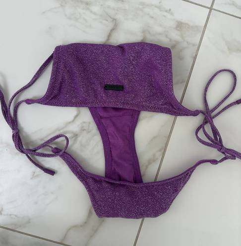 Triangl Swimwear Purple Vinca Sparkle Bikini