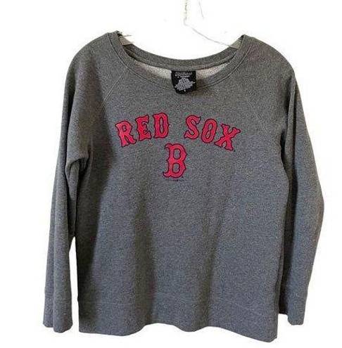 5th & Ocean Boston Red Sox Baseball MLB Scoop Sweatshirt Gray Red Size Small