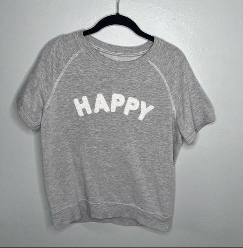 Grayson Threads  Graphic HAPPY Short Sleeve Sweatshirt Shirt Top Small