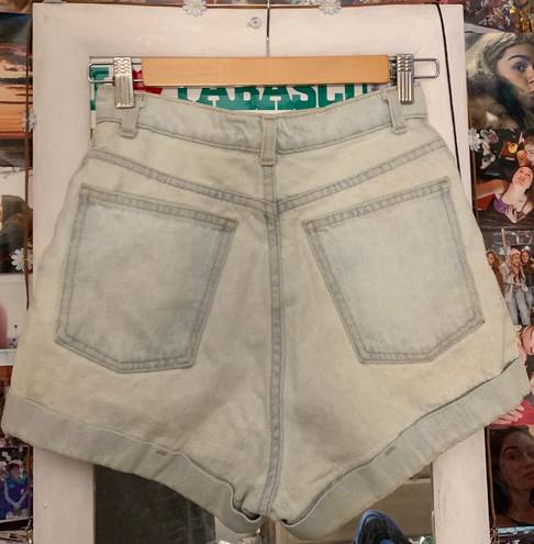 American Apparel Light Wash Jean Shorts