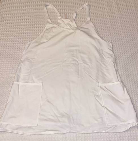 Free People Movement NEW!  Hot Shot Mini Dress WHITE SMALL Boho Athleisure  NEW! $60, without tags