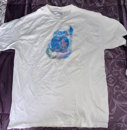 Little Mermaid Cotton Tee White Size M