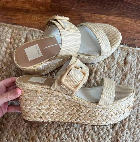 Dolce vita THORIN WEDGES NATURAL RAFFIA