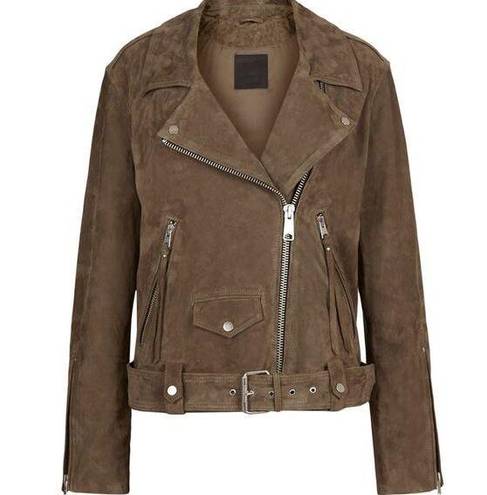 ALLSAINTS  Luna Suede Goat Leather Biker Jacket Size 0