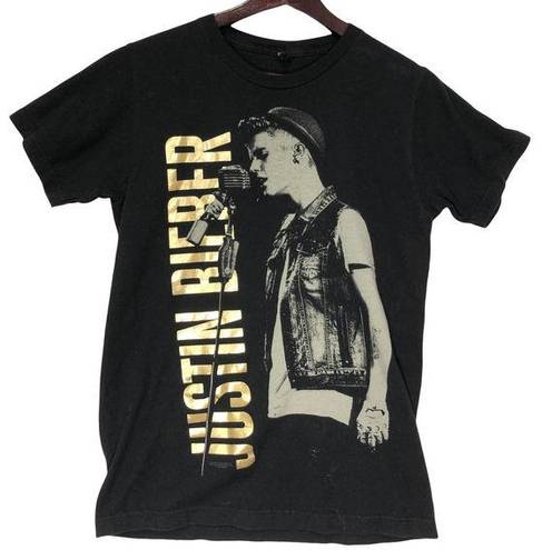 Tultex JUSTIN BIEBER Size Small Believe Live 2013 Tour T-Shirt - Black by  GOLD