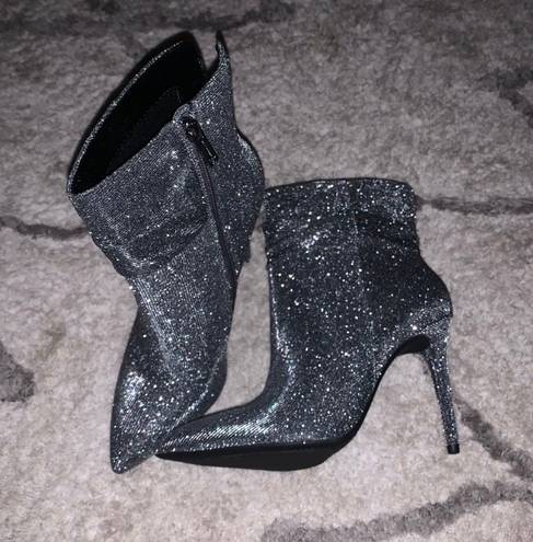 Jessica Simpson lerona sparkle booties in pewter