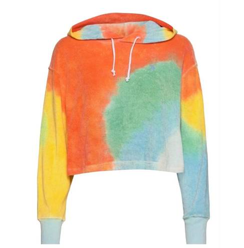 Polo  Ralph Lauren in Tye Die Terrycloth Cropped Hoodie