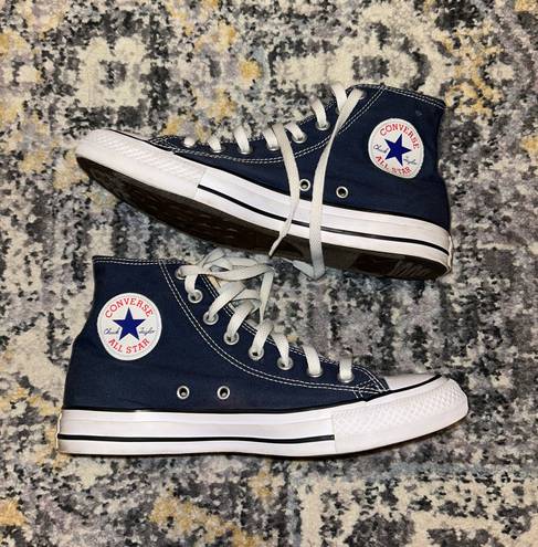 Converse Navy High Top Sneakers