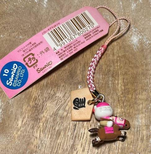 Sanrio NWT  Hello Kitty Horse Racer Charm Keychain RARE