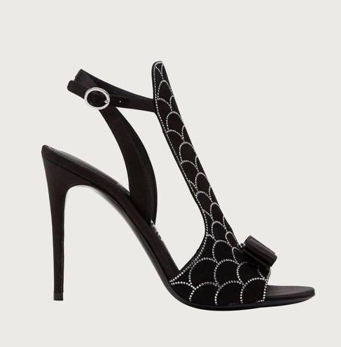 Salvatore Ferragamo  Lascari Sandals- Nero (Black) Fabric, US 7.5