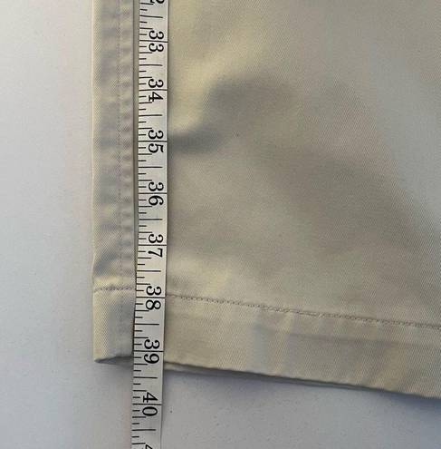 Talbots  Chatham Fly Front Ankle Pants - Solid - Curvy Fit Beige XL Size 12