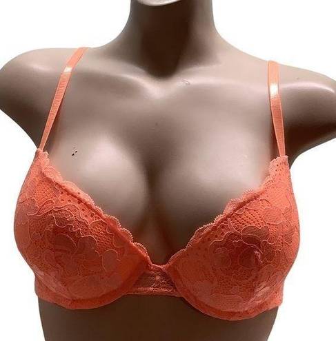 Juicy Couture  Orange Lace Bra Size 34B Preloved