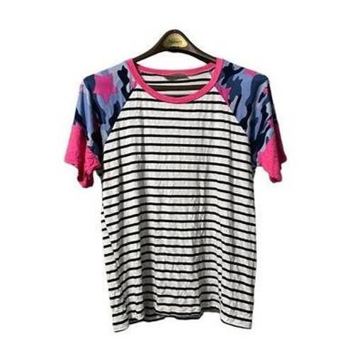 Harper Haptics By Holly  Plus Short Sleeve Tunic Multicolor Top Size‎ Large