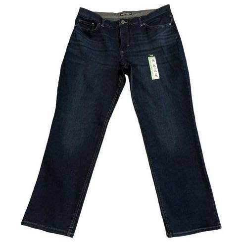 Lee  Jeans Womens Size 14 Petite Short Skinny Dark Wash Mid Rise Stretch Denim