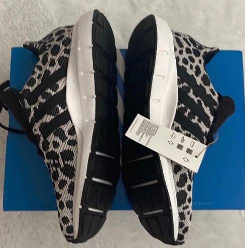 Adidas Swift Run Leopard-Print Shoe, Size: 9