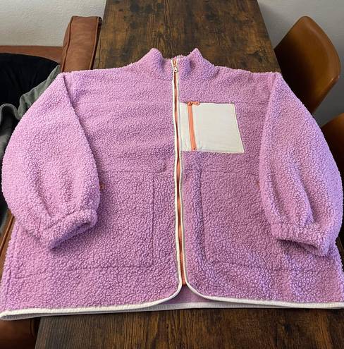 Universal Threads Pink Sherpa Jacket