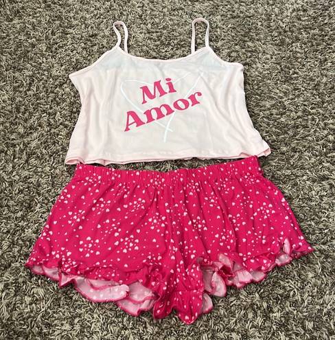 Baby Pink Cami Top Pj Set Size L