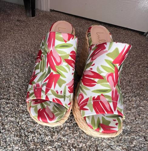 Lulus Lulu Floral Wedges