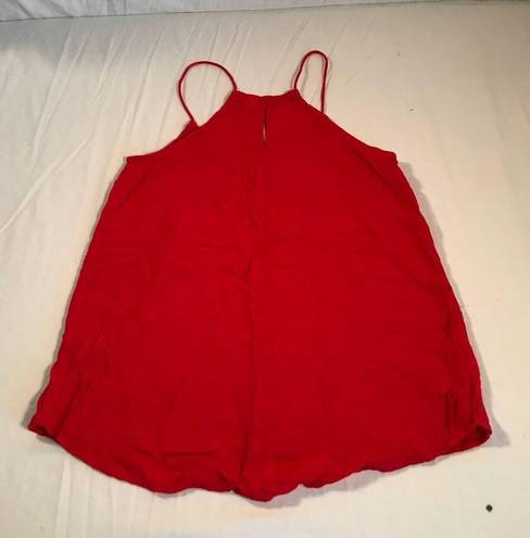 No Bo Flowy Tank Top Womens Sz Small Red Lightweight Top