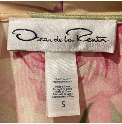 Oscar de la Renta  Rare Floral Robe With Gown