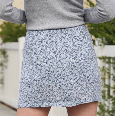 Brandy Melville Floral Cara Mini Skirt
