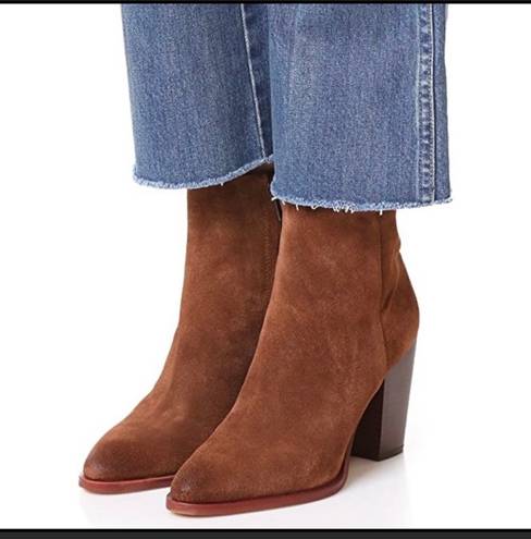 Sam Edelman BLAKE brown suede booties