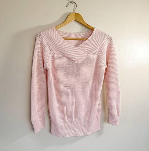 New York & Co. Pink Knit Sweater Size S EUC