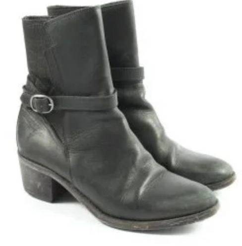 All Saints Johdpar Leather Black Moto Boots