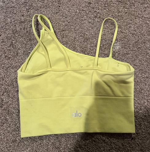 Alo Yoga Yellow Sports Bra